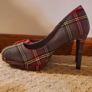 Back to School Plaid Heels